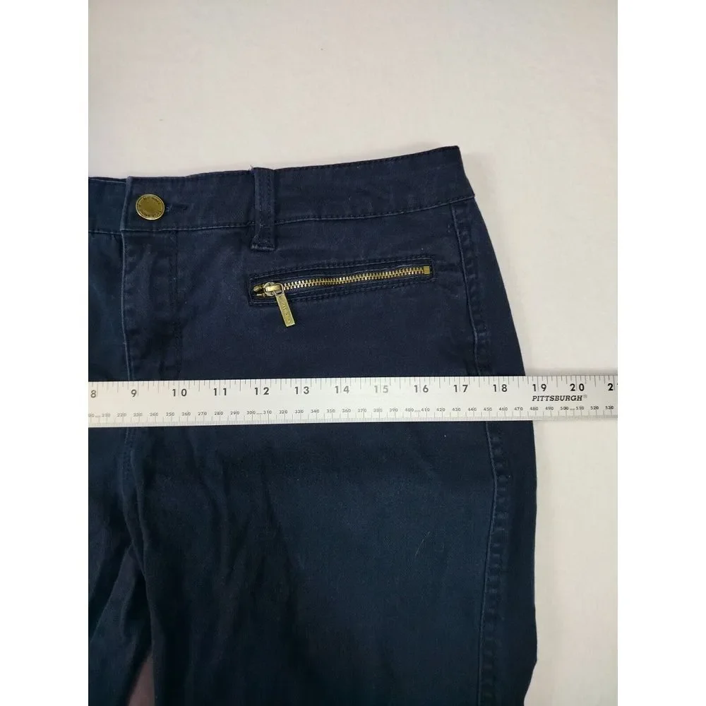 Michael Kors Women's Pants Black‎ Skinny Slim Ankle Bikercore Bikelife Edgy Punk